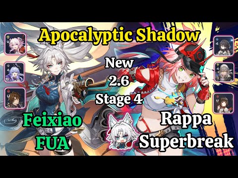 E0S0 FeiXiao FUA & E0S0 Rappa Superbreak Memory of chaos stage 12 Clear / HSR