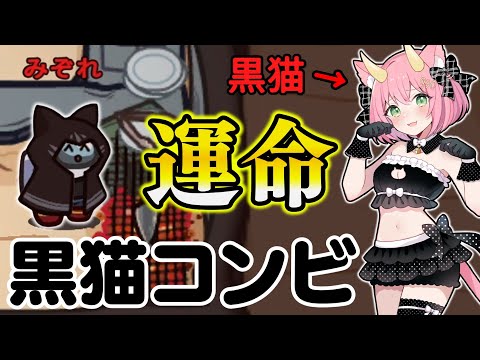 【Among Us】黒猫と黒猫の運命の出会い！奇跡のコンビが魅せる大逆転劇！ゆっくり達のアモングアス part193