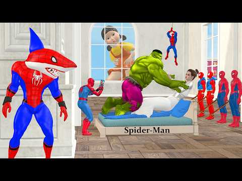 Siêu nhân nhện🔴Spider Man Rescue Bride from Avengers vs Superman vs Team Superhero vs Venom vs Joker