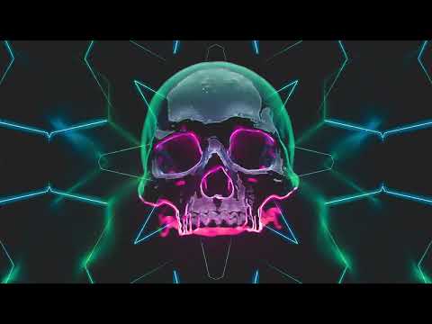 [4K] 1 Hour VJ Loop - Neon Skull Rave