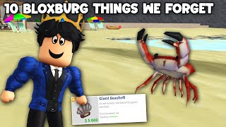 10 THINGS in BLOXBURG WE FORGET ABOUT