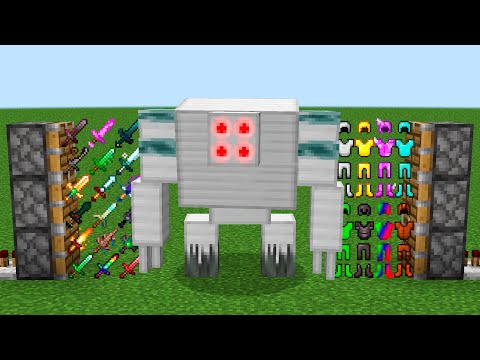 Redstone Golem + x54 swords and x22 armors combined?