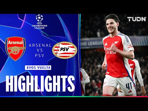 HIGHLIGHTS - Arsenal vs PSV Eindhoven | UEFA Champions League 24/25 | TUDN