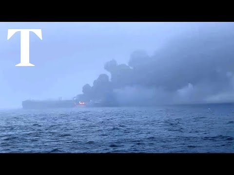 LIVE: Vessels continue to burn after North Sea tanker collision