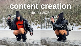 how to make content creation into a career in 2025