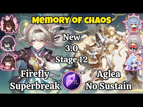 E0S0 Firefly superbreak & E0S0 Aglea No Sustain New Memory of chaos stage 12 Clear / Hsr