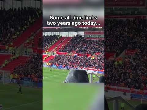 THESE Blackpool limbs at Stoke two years ago today...😮‍💨 (hazzascfc) #football #footballfans #shorts