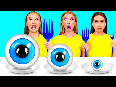 Big, Medium and Small Plate Challenge | Funny Kitchen War by TeenTeam Challenge