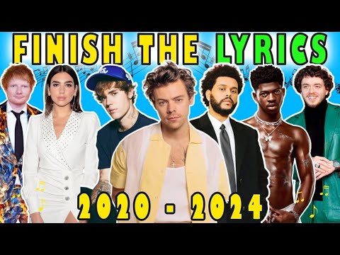 Finish The Lyrics 2020 - 2024 Edition Music Quiz 🎶 | Lyrics Challenge 🎤