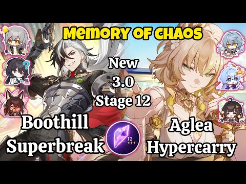 E0S0 Boothill Superbreak & E0S0 Aglea Hypercarry New Memory of chaos stage 12 clear / Hsr