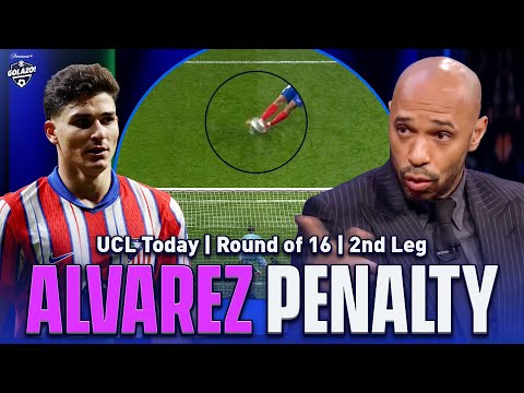 Thierry Henry REACTS to Julián Alvarez's disallowed Penalty | UCL Today |  CBS Sports Golazo