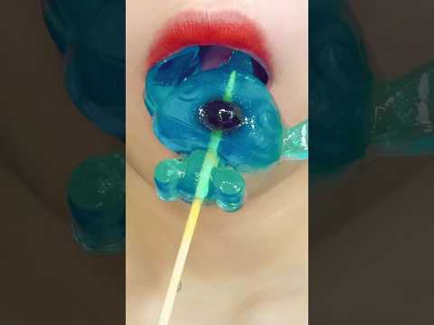 ASMR jelly food mukbang eating sounds #shorts