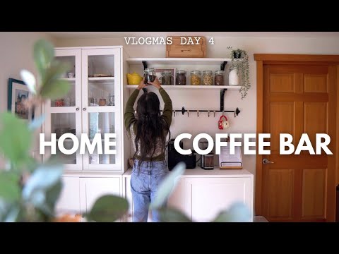 Building my Dream Coffee Bar | cozy IKEA hack, farmhouse vibes