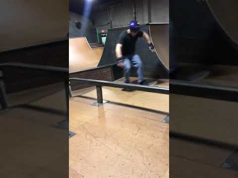 Kyle Kick-flips up a ramp!