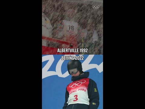 From Albertville 1992 to Beijing 2022, mogul skiing brings the same intensity decades later! ⛷️❄️