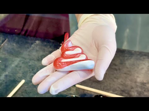 From a super huge lump of candy to an ice cream lollipop candy｜Japanese Street Food｜Hand made candy