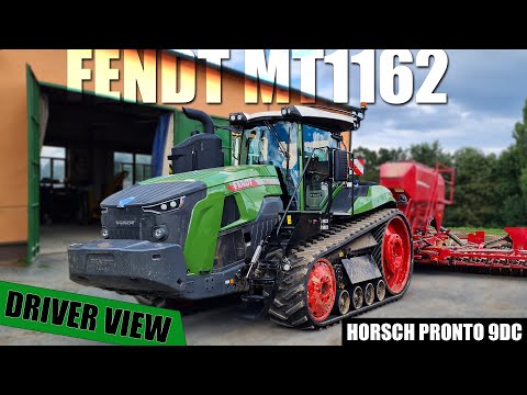 FENDT MT1162 & HORSCH PRONTO 9DC | GoPro/driver view