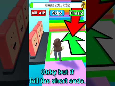 Obby but if I fall the video ends... #obby #roblox #enjoy #fun #lol #bye