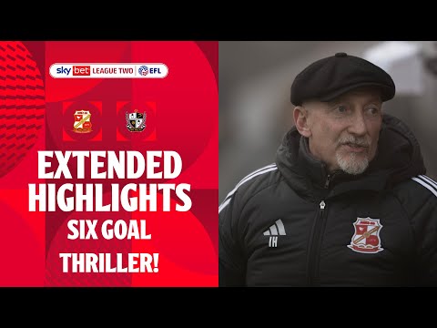 SIX GOAL THRILLER! | Swindon Town v Port Vale extended highlights