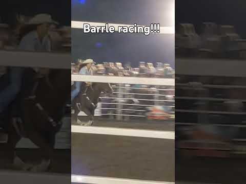 Barrle racing at the rodeo!!!🐎 #horses #rodeo