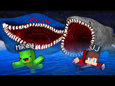 JJ and Mikey Escape From SCARY BLOOP and EL GRAN MAJA in Minecraft - Maizen