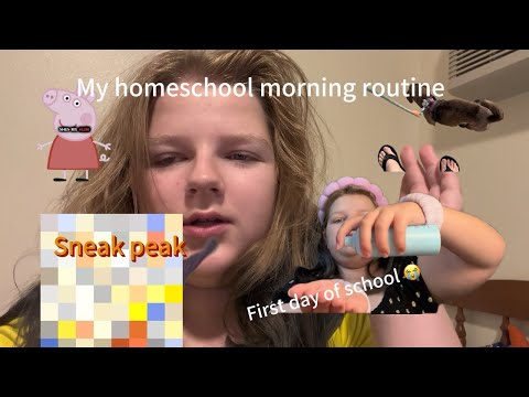 My homeschool Morning Routine! (First day)