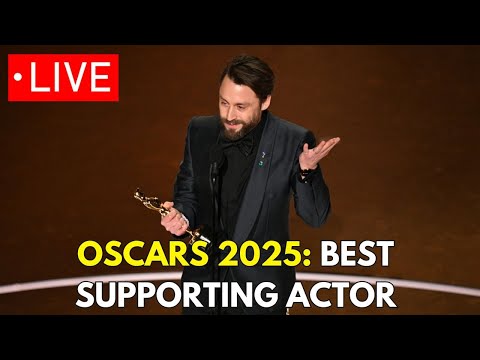 🔴OSCARS 2025: KIERAN CULKIN WINS FIRST ACADEMY AWARD FOR ACTOR IN A SUPPORTING ROLE IN 'A REAL PAIN'