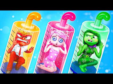 Nerd Girl at Superhero School! How to Become a Popular! INSIDE OUT 3