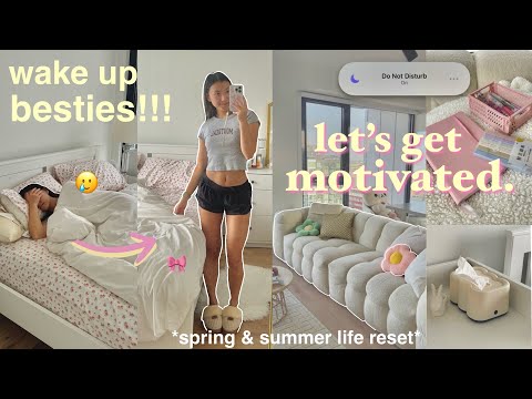 reset your life w/ me *GET MOTIVATED*🐰 morning routine, spring reset & clean journal aesthetic vlog