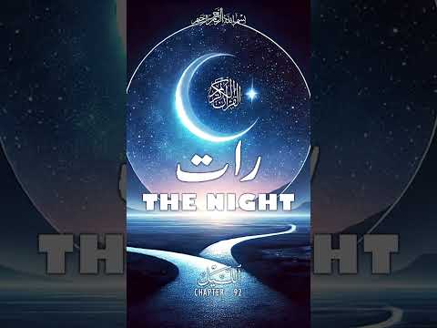 Quran | Translation | Urdu | Chapter 92 | The Night | Surah Al-Layl