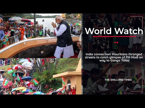 India connection! Mauritians thronged streets to catch glimpse of PM Modi on way to Ganga Talao