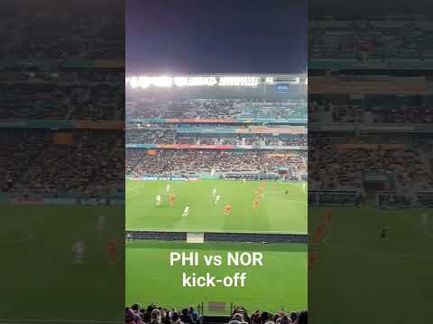 PHI vs NOR kick-off at Eden Park Auckland NZ for FIFA WWC 2023 #kuyabogpilotzn #fifa23 #filipinas