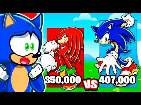 SONIC vs KNUCKLES Power Level Comparison