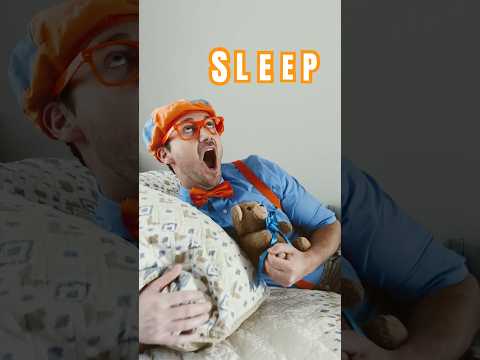 S-L-E-E-P 😴! Can Blippi learn to spell without falling asleep?! #blippi #shorts