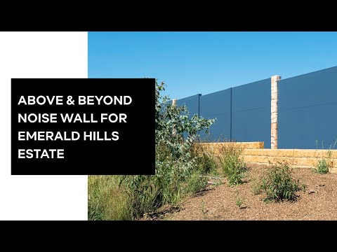 Above & Beyond Noise Wall Design for Emerald Hills Estate | ModularWalls