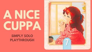 A Nice Cuppa | Solo Board Game Tutorial and Playthrough (Review Copy Provided)