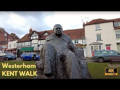 Westerham Kent Walk | HereWeGo | VIRTUAL WALKING TOUR | 4K HD