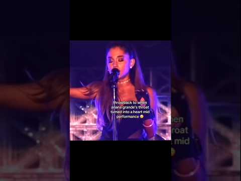 When Ariana Grande's throat turned into a heart 😱 #shorts #arianagrande #singer #heart #viral #fyp