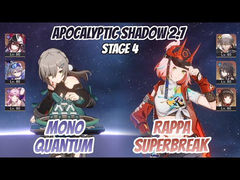 Mono Quantum & Rappa SuperBreak Apocalyptic Shadow Stage 4 (3 Stars) | Honkai Star Rail