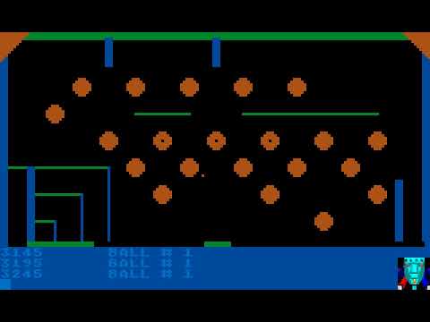 Atari 800 Game: Pinball Game (1980)