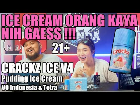 ICE CREAM MEWAH NIH | CRACKZ ICE V4 Pudding Ice Cream by VO Indonesia & Tetra Indonesia