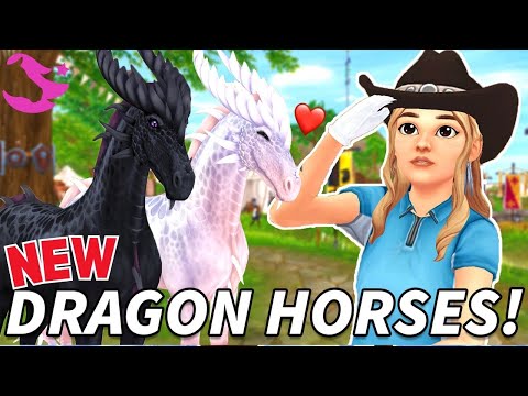 *NEW* MAGICAL DRAGON HORSES RYUME & KEIMA IN STAR STABLE!!