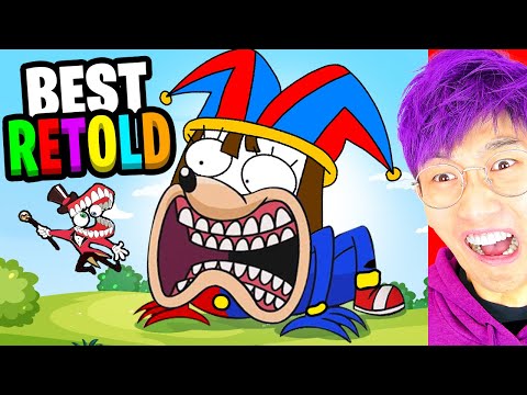 REACTING TO THE BEST RETOLD ANIMATIONS EVER! (DIGITAL CIRCUS, INSIDE OUT 2, POPPY PLAYTIME)