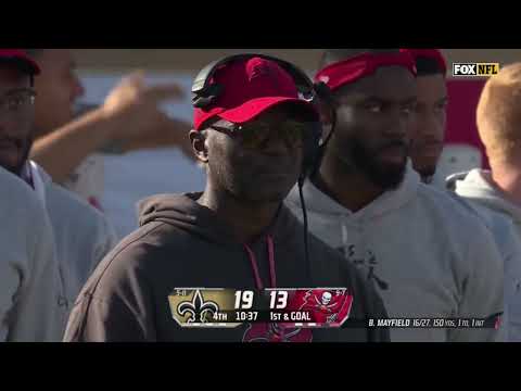 Buccaneers crowd boo the refs because this was way too long from the end zone