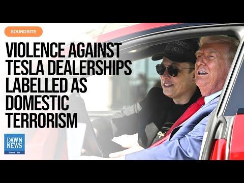 Trump: Attacks on Tesla Dealerships Are Domestic Terrorism | Dawn News English