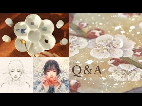 Q＆A with a YouTube artist | How to be creative, illustration, Nihonga