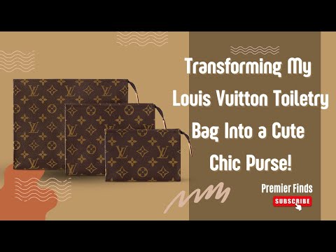 Transforming Louis Vuitton Toiletry Trio Bag Into a Louis Vuitton Purse | Premier Finds