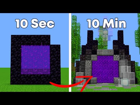 How to UPGRADE YOUR Nether Portal in 10 Minutes