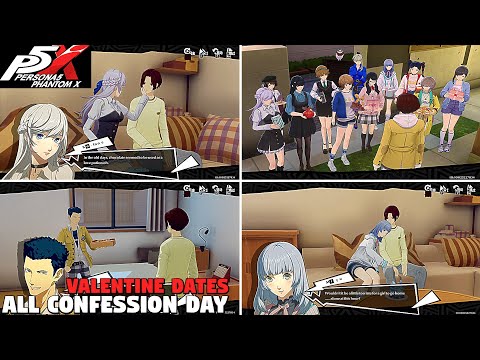 All Valentine Dates Confession Day - Persona 5 The Phantom X