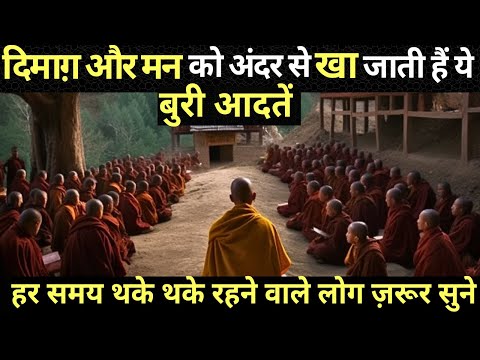 बुरी आदतें जो तनाव का असली कारण है| A Buddhist Story on Laziness| Buddhist Story| Buddha Inspired